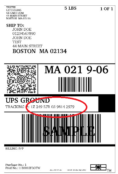 Knowledge: How to find your tracking number