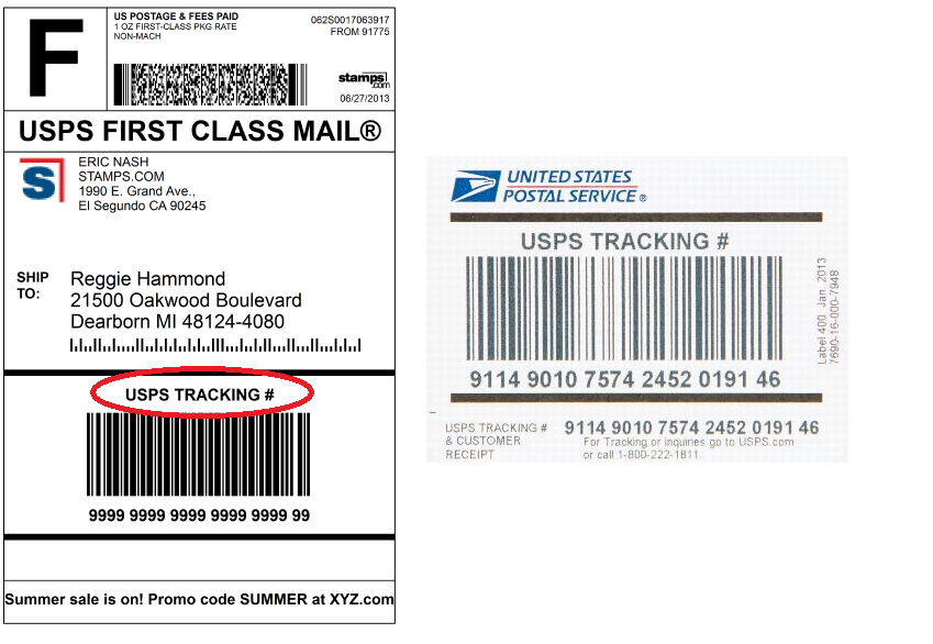 How to check tracking number