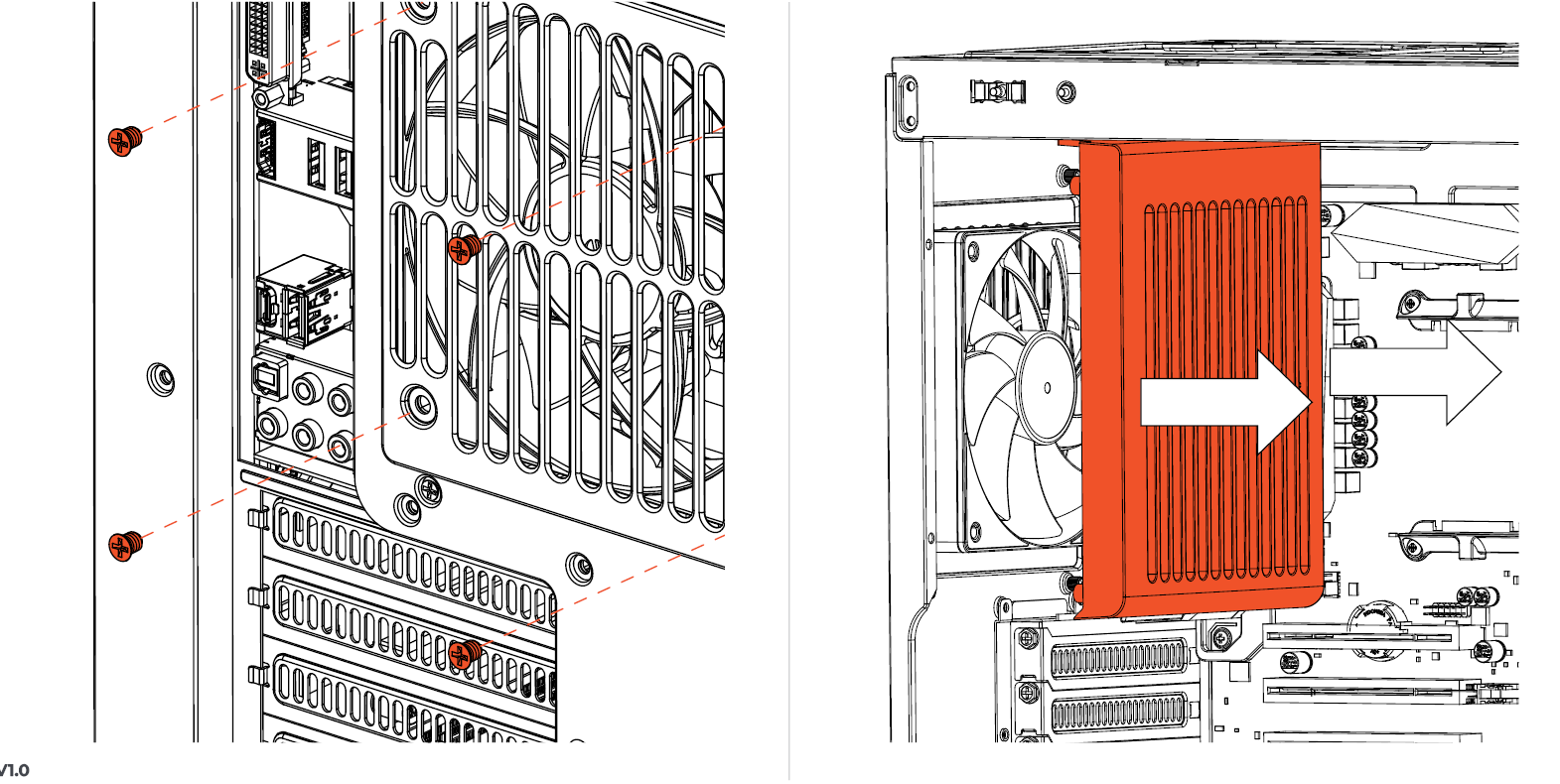 Remove Rear Fan Cover