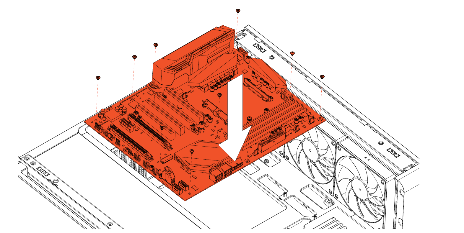 Install The Motherboard