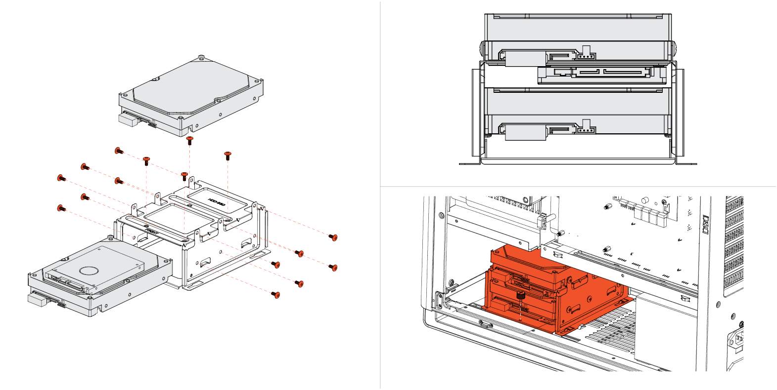 Install a 2.5" or 3.5" Drive